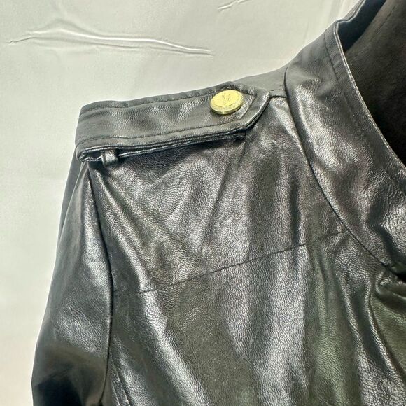 Steve Madden fringe Faux Leather Jacket Size Large - Picture 8 of 14